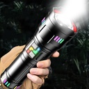 كشاف ليد يدوي للرؤية الليلية قابل التعديل بخاصية الزوم قابل لاعادة الشحن بيو اس بي