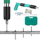 مسدس مسامير لاسلكلي يدوي مضاد للضوضاء مع 25 مسمار لاعمال النجارة وصيانة المنزل