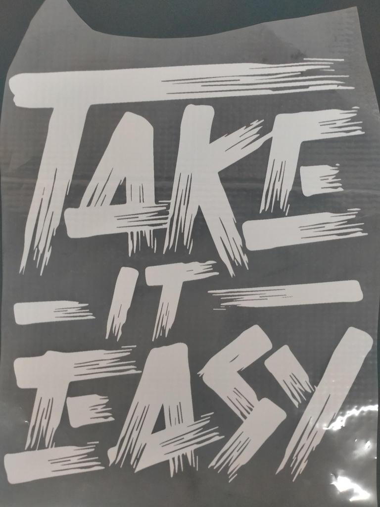 Take It Easy white print