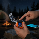 ولاعة بلازما كهربائية بدون لهب بكشاف ب 3 درجات إضاءة مختلفة مقاومة للماء قابلة لاعادة الشحن بمنفذ يو اس بي