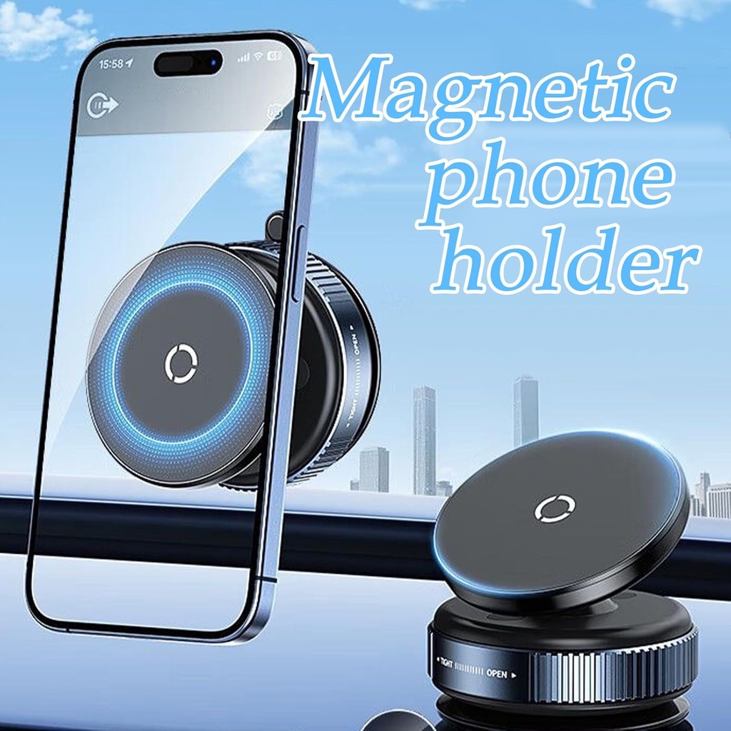 حامل موبايل دوار 360 درجة مزود بقاعدة شفط للتثبيت علي تابلوه السيارة