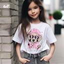 To Day I Choose Sunnieتيشيرت اطفال قطن باللون الابيض