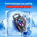 مروحة سلكية لتبريد الهاتف ب 3 مستويات للتبريد مزودة بإضاءة آر جي بي