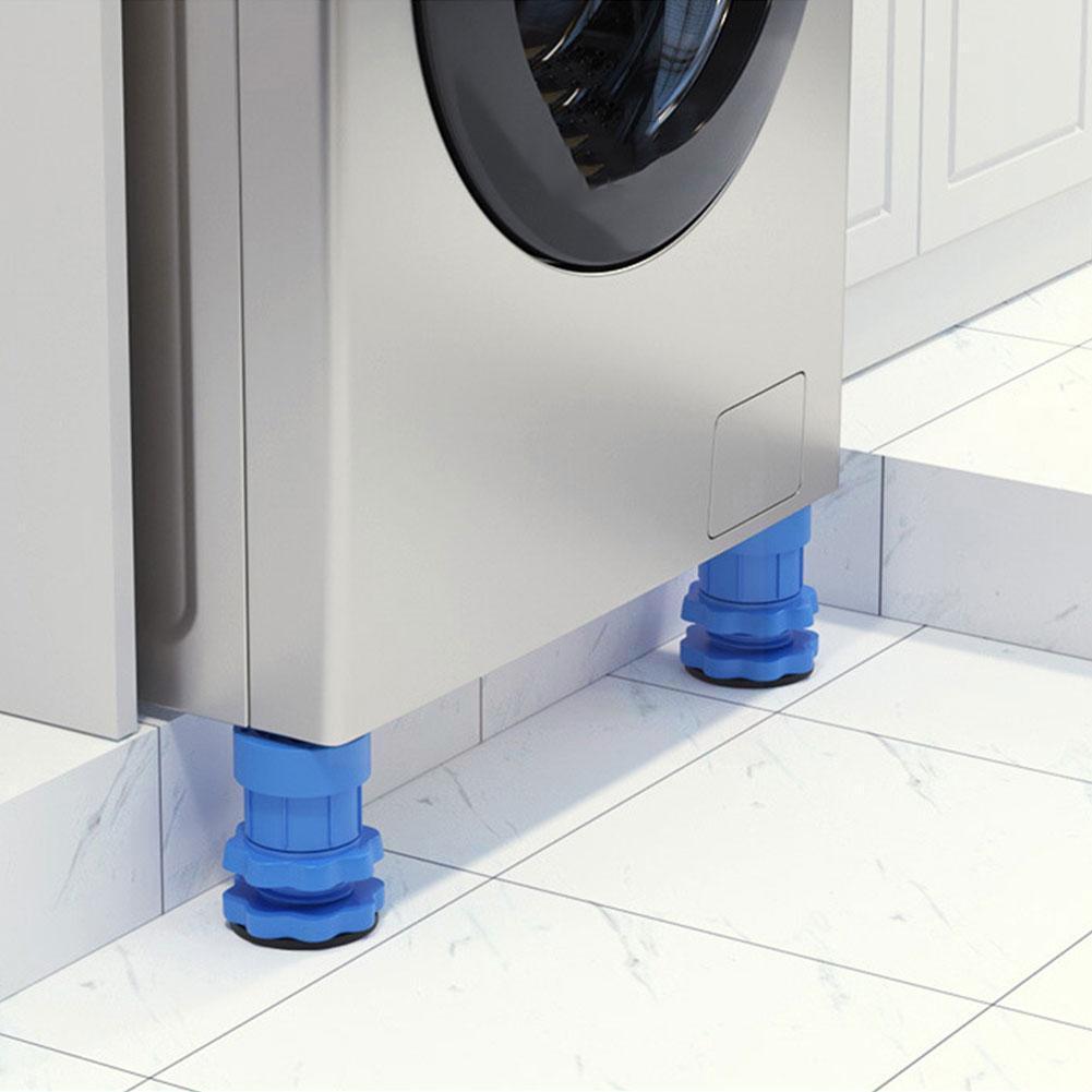 طقم ارجل لرفع وتثبيت ومنع اهتزاز الغسالات والثلاجات والأثاث 4 قطع