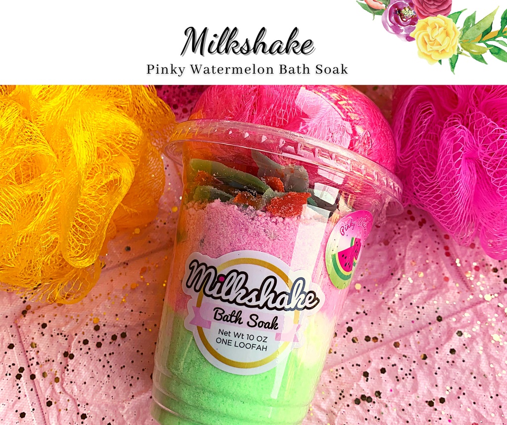 أملاح مقشرة للجسم برائحة ميلك شيك البطيخ الوردي 280 جرام