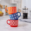 مج بورسلين مزخرف بتصميم مميز للمشروبات الساخنة و النسكافيه 350 ملي