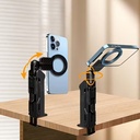 حامل موبايل مغناطيسي للمكتب قابل للطي والدوران 360 درجة