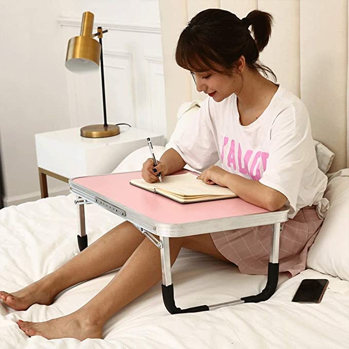 ترابيزة مكتب معدن للدراسة والعمل من المنزل ولتناول الطعام للكبار والأطفال