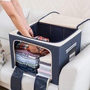 شنطة تخزين جامبو وتر بروف بهيكل معدني للملابس والبطاطين