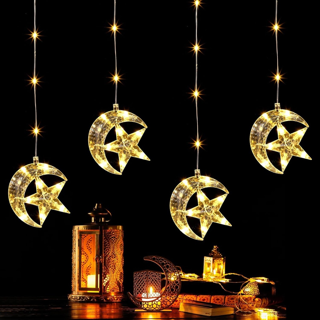 ستارة مضيئة هلال ونجوم 3.5 متر