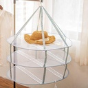 منشر حمام شبك 3 ادوار دائري لتجفيف الملابس الداخلية والجوارب