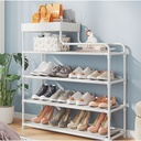 استاند منظم للأحذية 4 أرفف مع رف علوي لديكور الليفنج والريسبشن والدريسنج عملي وسهل الفك والتركيب