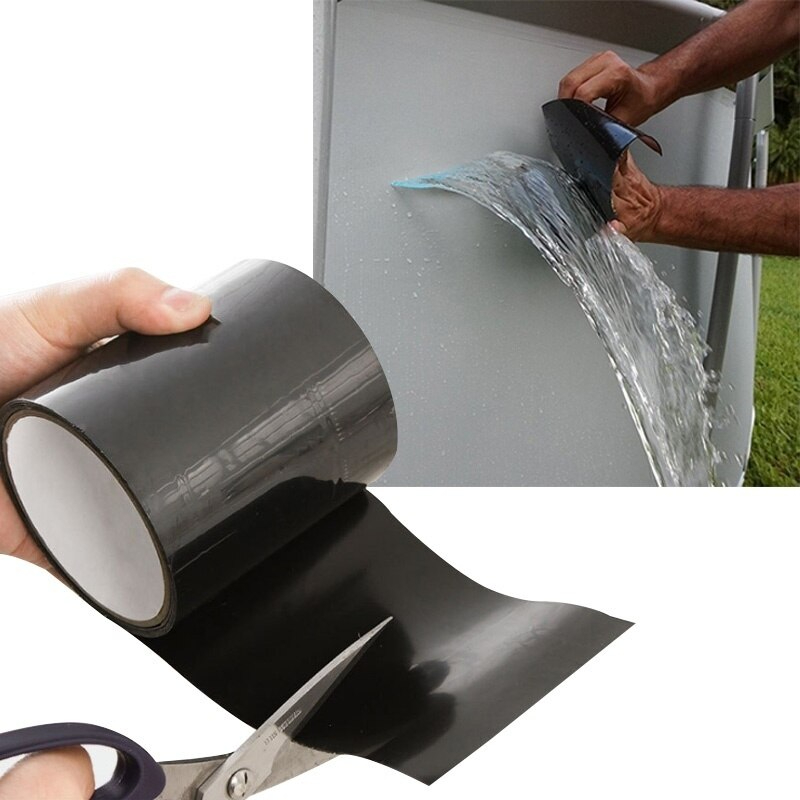 شريط لاصق وتربروف مانع للتسريب للأحواض والبانيو والتواليت ومواسير المياه