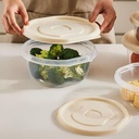 طقم علب ثلاجة 3 قطع أحجام مختلفة لحفظ وتنظيم الطعام بغطاء محكم العلق