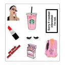 Fashionista Vinyl Sticker Pack Reusable &amp; Waterproof