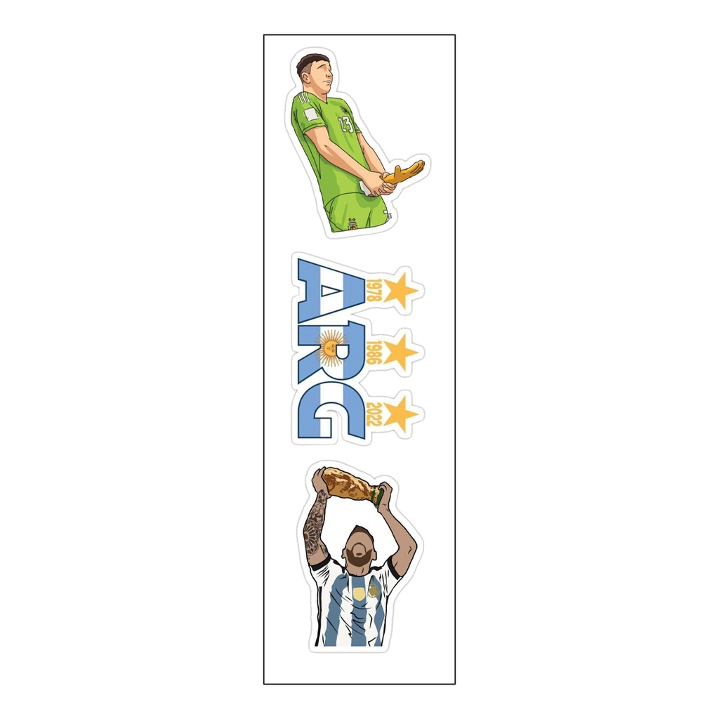 Super Messi Vinyl Sticker Pack Reusable &amp; Waterproof