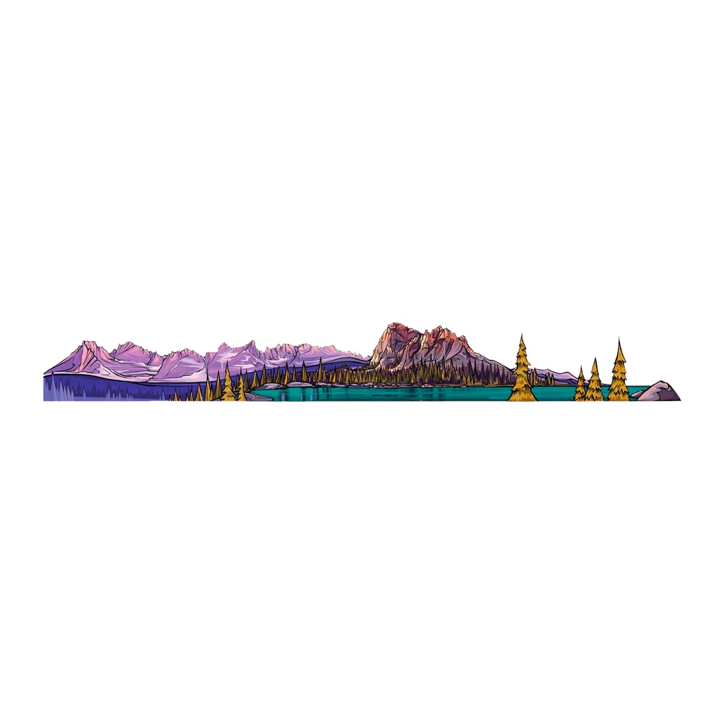 Everest Mountain Vinyl Sticker Reusable &amp; Waterproof For Water Bottles