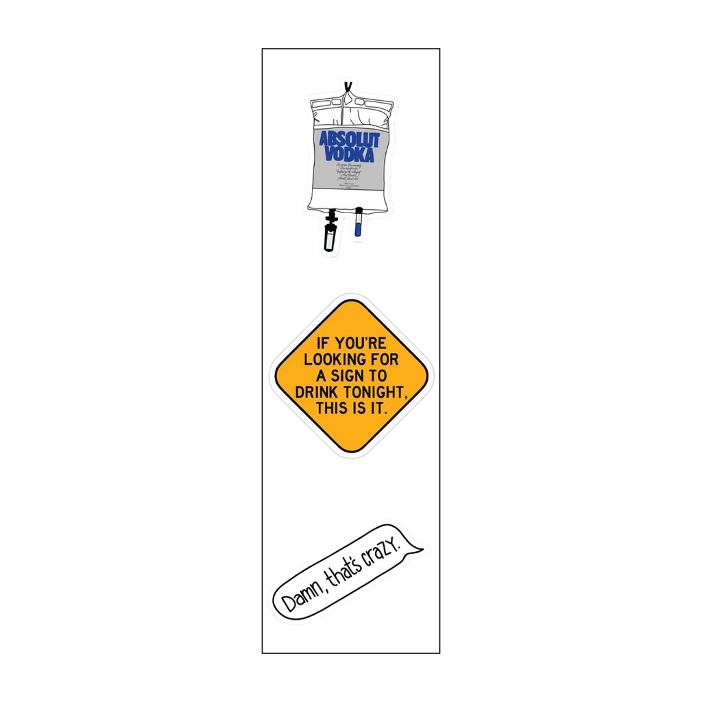 Hello, I Like Money Vinyl Sticker Pack Reusable &amp; Waterproof