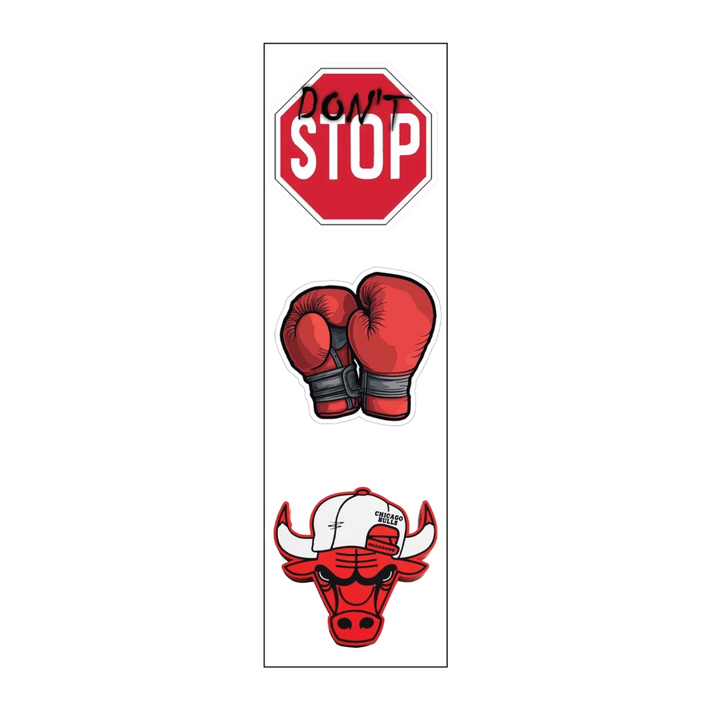 Don't Stop Vinyl Sticker Pack Reusable &amp; Waterproof