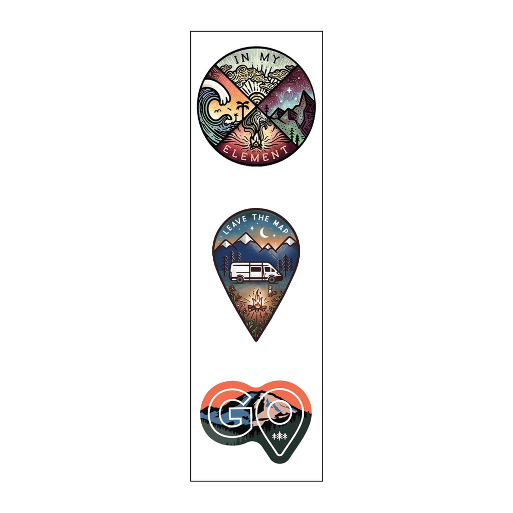 Fly Or Die Vinyl Sticker Pack Reusable &amp; Waterproof