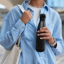 زجاجة وترمس حراري استانليس ستيل 500 ملي لحفظ الشاي والمشروبات دافئة بغطاء محكم الغلق للتغلب عل برد الشتاء