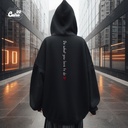 Do What You Love To Do ♥️ هودي اوفر سايز قطن باللون الأسود