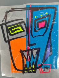 [HH00016467] Weird Painted Face print