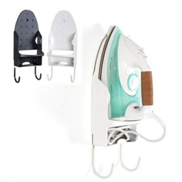 [HH00000947] حامل المكواة الحائطي المميز بخطافات لحمل طاولة الكي وتوفير المساحة