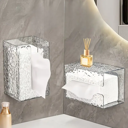 [HH00017226] علبة مناديل اكليريك شفاف بفتحة جانبية لسهولة السحب