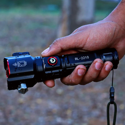 [HH00017503] كشاف طوارئ ب 5 اوضاع اضاءة مختلفة يعمل باور بانك مع شاكوش كسر الزجاج وقطاعة احبال