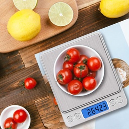 [HH00017507] ميزان مطبخ ديجيتال لوزن 3 كيلو جرام- يعمل بالبطارية