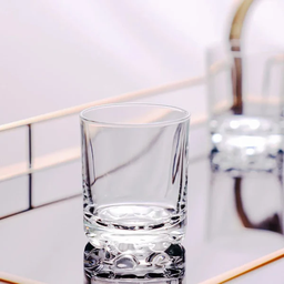 [HH00018982] طقم كوبايات 6 قطع زجاج شفاف لتقديم المشروبات