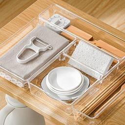 [HH00002827] منظم ادراج 4 قطع من الاكليريك الشفاف