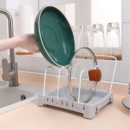 [HH00003643] مطبقية صغيرة وحامل غطاء الحلل والاطباق وادوات المطبخ