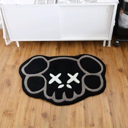 [HH00005846] KAWS Face Fluffy Bedroom Rug