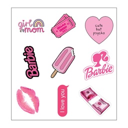 Barbie Vinyl Sticker Pack Reusable &amp; Waterproof