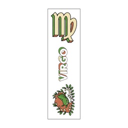 [HH00006722] Virgo Zodiac Vinyl Sticker Pack Reusable &amp; Waterproof