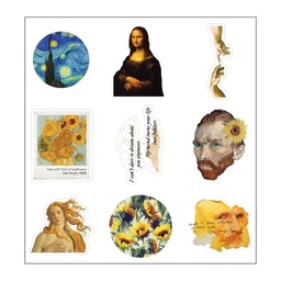 Art Addicts Vinyl Sticker Pack Reusable &amp; Waterproof