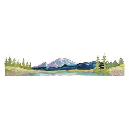 [HH00006803] St. Helens Mountain Vinyl Sticker Reusable &amp; Waterproof For Water Bottles