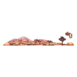 [HH00006818] Snake Mountain Vinyl Sticker Reusable &amp; Waterproof For Water Bottles