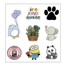 Be A Kind Human Vinyl Sticker Pack Reusable &amp; Waterproof