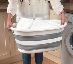 [HH00007638] باسكت غسيل سيليكون يحمل حتي 38 لتر قابل للطي وبيد لسهولة الحمل