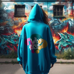 Why Not? هودي اوفر سايز قطن