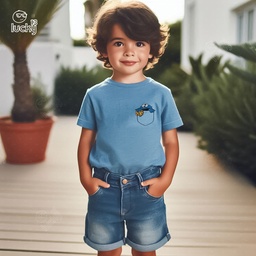 Sesame Street تيشيرت اطفال قطن باللون اللبني