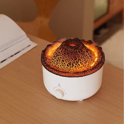 [HH00013449] فواحة مضيئة علي شكل بركان بخزان 560 ملي لتعطير وترطيب المنزل