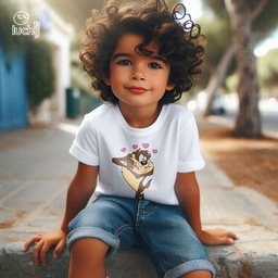 looney tunes taz تيشيرت اطفال قطن باللون الابيض