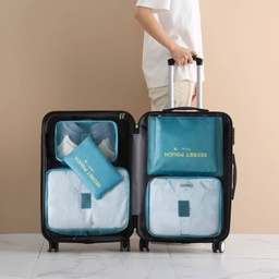مجموعة منظم حقائب السفر لجعل السفر أكثر راحة 6 قطع