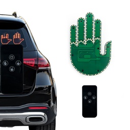 [HH00016114] كف ليد مضيئ ب 3 اوضاع مختلفة مع ريموت للتحكم عن بعد للزجاج الخلفي  للسيارة