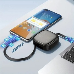 [HH00016151] منظم كابل شحن  قابل للسحب 8* 1 لشحن ونقل البيانات